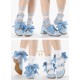 Iris Corolla Tulips Chunky Heel Shoes(Reservation/6 Colours/Full Payment Without Shipping)
